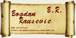 Bogdan Raušević vizit kartica